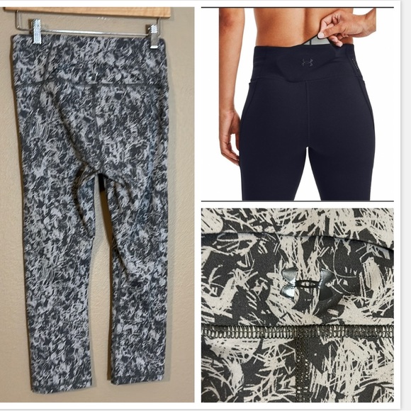 Under Armour Leggings 21” Mid-length with Back Pocket Size Small - Picture 1 of 5